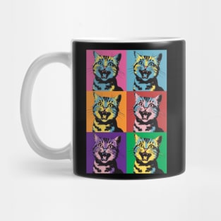 Andy Warhol Pop Art Cat Mug